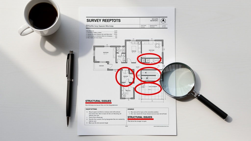 RICS homebuyer report document showing condition ratings and survey findings